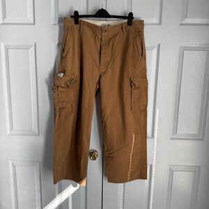 Urban Pipeline 38/32 Men's Heavy Khaki Cargo Pants Workwear Streetwear Casual